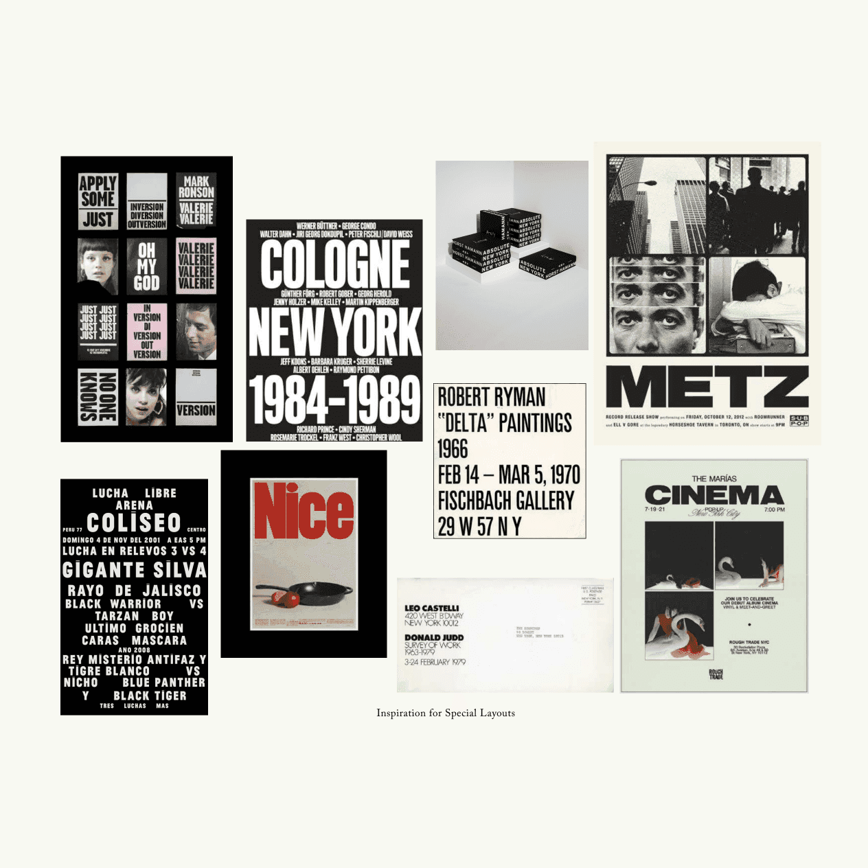 Inspiration for special layouts